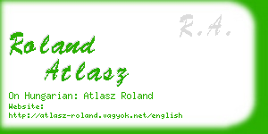 roland atlasz business card